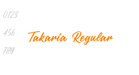 Takaria Regular