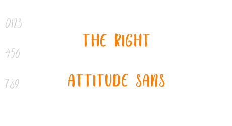 The Right Attitude Sans