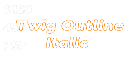 Twig Outline Italic