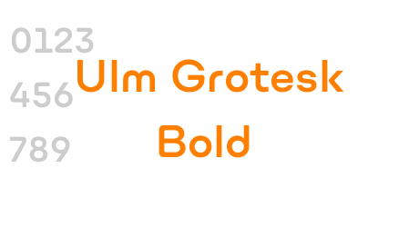 Ulm Grotesk Bold