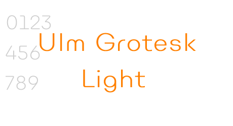 Ulm Grotesk Light
