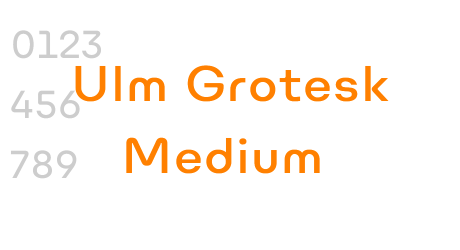 Ulm Grotesk Medium