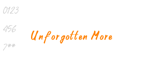 Unforgotten More