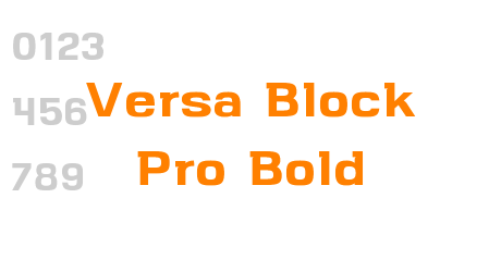 Versa Block Pro Bold