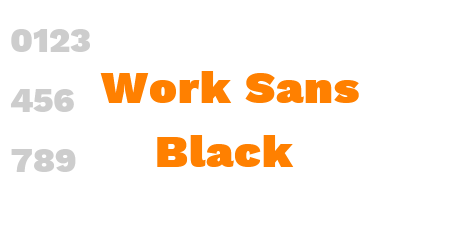 Work Sans Black