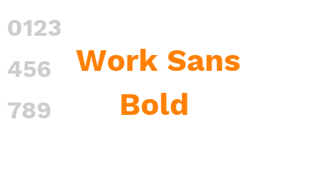 Work Sans Bold