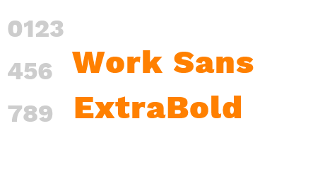 Work Sans ExtraBold