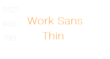 Work Sans Thin