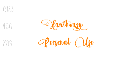 Xanthousy – Personal Use