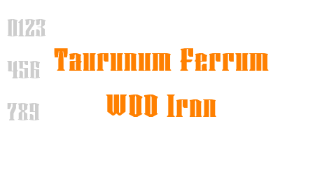 Taurunum Ferrum W00 Iron