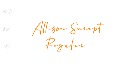 Allison Script Regular