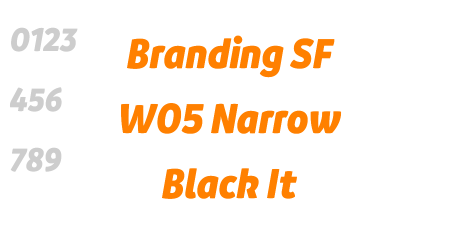 Branding SF W05 Narrow Black It