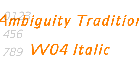 Ambiguity Tradition W04 Italic