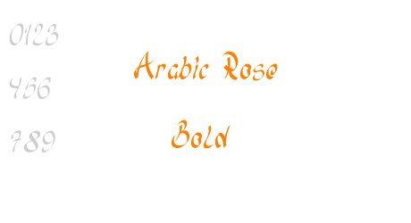 Arabic Rose Bold