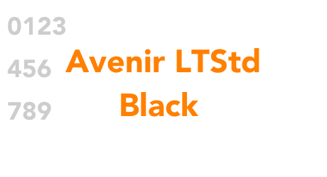 Avenir LTStd Black