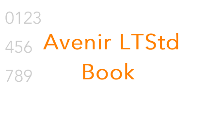 Avenir LTStd Book