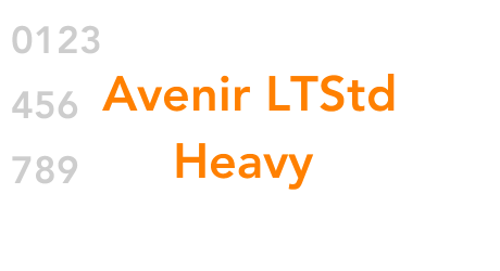 Avenir LTStd Heavy