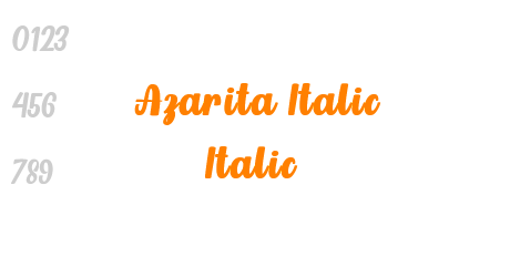 Azarita Italic Italic