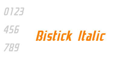 Bistick Italic