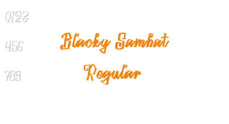 Blacky Sambat Regular