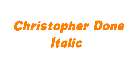 Christopher Done Italic
