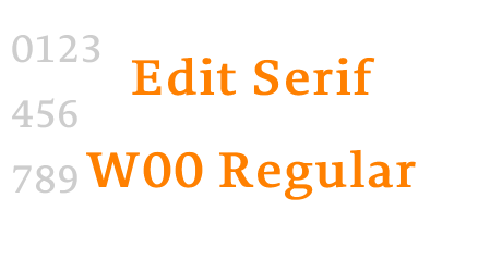 Edit Serif W00 Regular