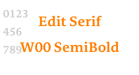 Edit Serif W00 SemiBold