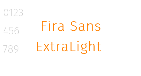 Fira Sans ExtraLight