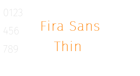 Fira Sans Thin