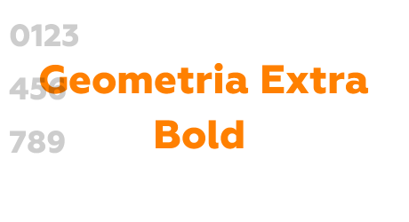 Geometria Extra Bold