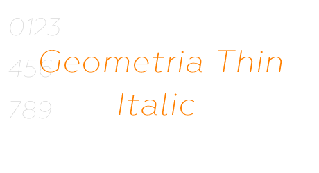 Geometria Thin Italic