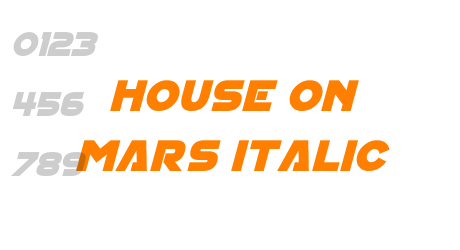 House On Mars Italic