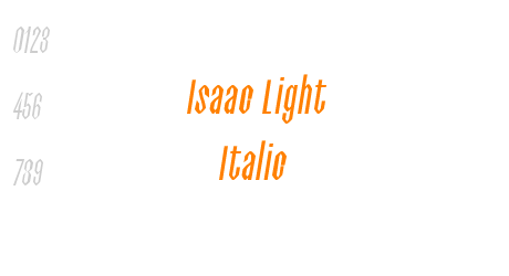 Isaac Light Italic