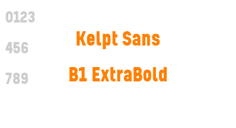 Kelpt Sans B1 ExtraBold