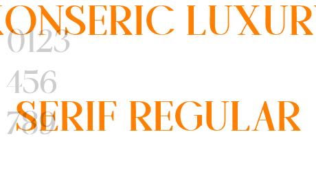 Konseric Luxury Serif Regular