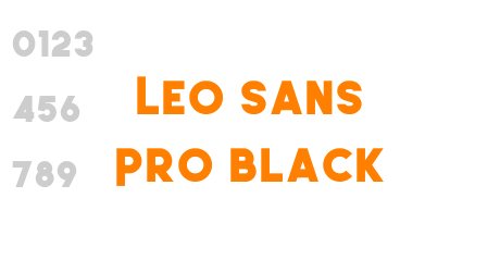 Leo Sans Pro Black