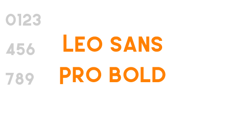 Leo Sans Pro Bold