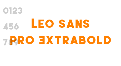 Leo Sans Pro Extrabold