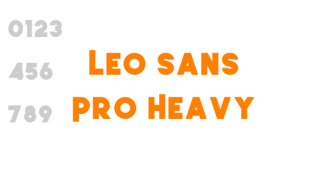 Leo Sans Pro Heavy