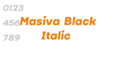 Masiva Black Italic
