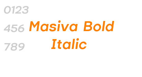 Masiva Bold Italic