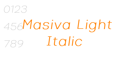 Masiva Light Italic