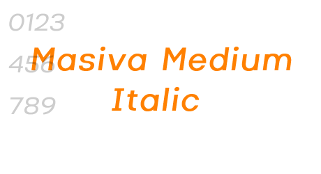 Masiva Medium Italic