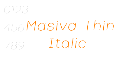 Masiva Thin Italic
