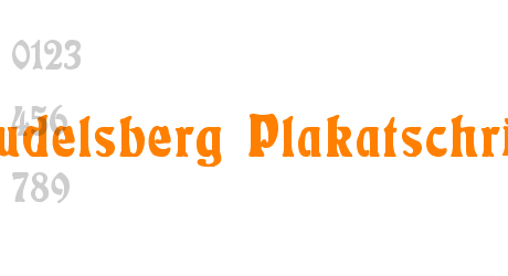 Rudelsberg Plakatschrift