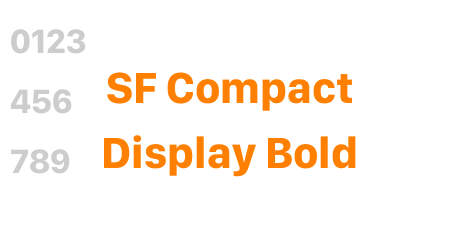 SF Compact Display Bold
