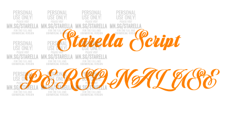Starella Script PERSONAL USE