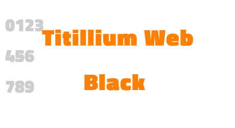 Titillium Web Black