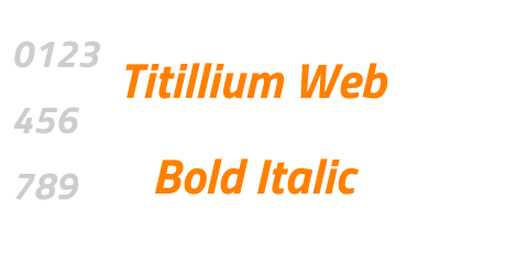 Titillium Web Bold Italic