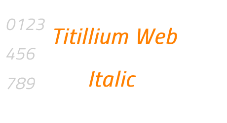 Titillium Web Italic
